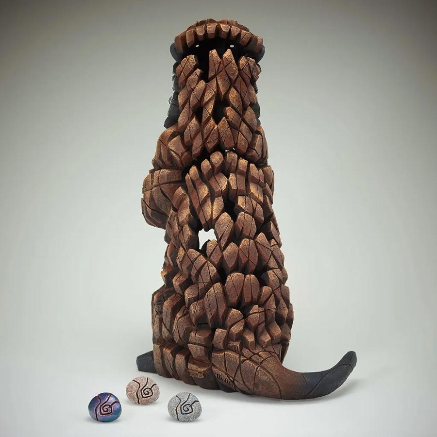 Otter Sculpture With Pebbles